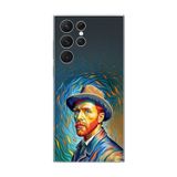 Dali Design Samsung Galaxy S22 Ultra Uyumlu Şeffaf Kılıf Vincent Van Gogh Tasarımlı