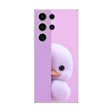 Dali Design Samsung Galaxy S23 Ultra Uyumlu Şeffaf Kılıf 3 Peluş Ördek Tasarımlı