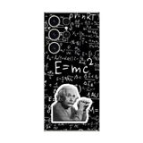 Dali Design Samsung Galaxy S23 Ultra Uyumlu Şeffaf Kılıf Albert Einstein Tasarımlı