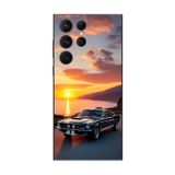 Dali Design Samsung Galaxy S23 Ultra Uyumlu Şeffaf Kılıf Araba Tasarımlı 2