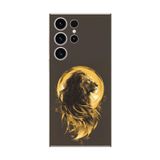 Dali Design Samsung Galaxy S23 Ultra Uyumlu Şeffaf Kılıf Aslan Tasarımlı