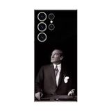 Dali Design Samsung Galaxy S23 Ultra Uyumlu Şeffaf Kılıf Atatürk 3 Tasarımlı