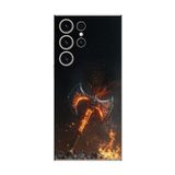 Dali Design Samsung Galaxy S23 Ultra Uyumlu Şeffaf Kılıf Balta Tasarımlı