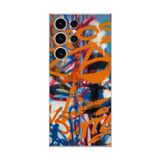 Dali Design Samsung Galaxy S23 Ultra Uyumlu Şeffaf Kılıf Graffiti 2 Tasarımlı