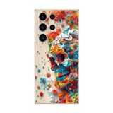 Dali Design Samsung Galaxy S23 Ultra Uyumlu Şeffaf Kılıf Graffiti 5 Tasarımlı