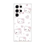 Dali Design Samsung Galaxy S23 Ultra Uyumlu Şeffaf Kılıf Hello Kitty Tasarımlı