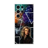 Dali Design Samsung Galaxy S23 Ultra Uyumlu Şeffaf Kılıf Isaac Newton Tasarımlı