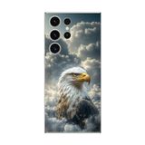 Dali Design Samsung Galaxy S23 Ultra Uyumlu Şeffaf Kılıf Kartal Tasarımlı