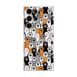 Dali Design Samsung Galaxy S23 Ultra Uyumlu Şeffaf Kılıf Kedişler 3 Tasarımlı