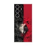 Dali Design Samsung Galaxy S23 Ultra Uyumlu Şeffaf Kılıf Kurt Tasarımlı