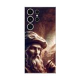 Dali Design Samsung Galaxy S23 Ultra Uyumlu Şeffaf Kılıf Leonardo Da Vinci Tasarımlı