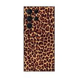 Dali Design Samsung Galaxy S23 Ultra Uyumlu Şeffaf Kılıf Leopar Tasarımlı 1