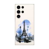 Dali Design Samsung Galaxy S23 Ultra Uyumlu Şeffaf Kılıf Paris 2 Tasarımlı