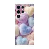 Dali Design Samsung Galaxy S23 Ultra Uyumlu Şeffaf Kılıf Peluş Tasarımlı