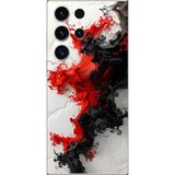 Dali Design Samsung Galaxy S23 Ultra Uyumlu Şeffaf Kılıf Renkli Boya 1 Tasarımlı