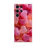 Dali Design Samsung Galaxy S23 Ultra Uyumlu Şeffaf Kılıf Şeker Tasarımlı