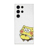 Dali Design Samsung Galaxy S23 Ultra Uyumlu Şeffaf Kılıf Sünger Bob Mini Tasarımlı