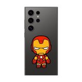 Dali Design Samsung Galaxy S24 Ultra Uyumlu Şeffaf Kılıf Chibi Iron-Man 2 Tasarımlı