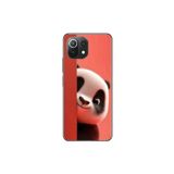 Dali Design Xiaomi Mi 11 Lite Uyumlu Şeffaf Kılıf 4 Peluş Panda Tasarımlı