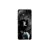 Dali Design Xiaomi Mi 11 Lite Uyumlu Şeffaf Kılıf Death Note 2 Tasarımlı