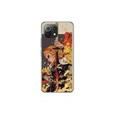 Dali Design Xiaomi Mi 11 Lite Uyumlu Şeffaf Kılıf Demon Slayer 3 Tasarımlı