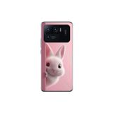 Dali Design Xiaomi Mi 11 Pro Uyumlu Şeffaf Kılıf 5 Peluş Tavşan Tasarımlı