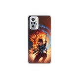 Dali Design Xiaomi Redmi Note 10 Pro Uyumlu Şeffaf Kılıf Demon Slayer 1 Tasarımlı