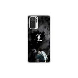 Dali Design Xiaomi Redmi Note 10 Uyumlu Şeffaf Kılıf Death Note 2 Tasarımlı