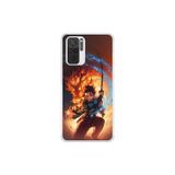 Dali Design Xiaomi Redmi Note 10 Uyumlu Şeffaf Kılıf Demon Slayer 1 Tasarımlı