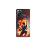 Dali Design Xiaomi Redmi Note 12 Pro Uyumlu Şeffaf Kılıf Demon Slayer 1 Tasarımlı