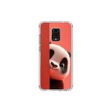 Dali Design Xiaomi Redmi Note 9 Pro Uyumlu Şeffaf Kılıf 4 Peluş Panda Tasarımlı