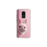Dali Design Xiaomi Redmi Note 9 Uyumlu Şeffaf Kılıf 5 Peluş Tavşan Tasarımlı