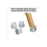Dalian Home 4 'lu Kaydırmaz Çizdirmez A Kalite Mobilya Sandalye Masa Zemin Silikon Koruyucu Pabuç Ayak Kılıf