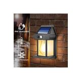 Dalian Home Güneş Enerjili Bahçe Led Ampul Hareket Sensörlü Bahçe Led Su Geçirmez 3 Mod'lu Solar Led Unichrome