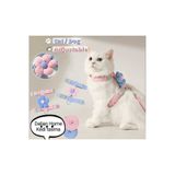 Dalian Home Kedi Gezdirme Tasması Göğüs Tasma Seti Papatya Çiçek Görünümlü Tasma