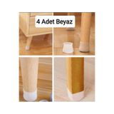 Dalian Home Sandalye Ayak Koruyucu Silikon Kılıf 4'lü Set – Kaymaz, Gürültü Önleyici, Zemin Çizilmesini Engeller