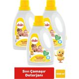 Dalin 1500 ml Sıvı Çamaşır Deterjanı 3 Adet Hassas Ciltler İçin Özel Formül