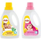 Dalin 1500 ml Sıvı Çamaşır Deterjanı Düş Bahçesi Yumuşatıcı Bebek ve Çocuklar İçin Özel Formül - 1,48 lt