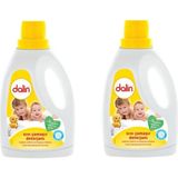 Dalin 1500 ml x 2 Bebek Sıvı Çamaşır Deterjanı Çocuklar İçin Organik ve Hipoalerjenik - 1 kg
