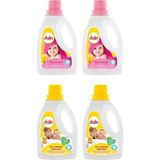 Dalin 1500 ml X2 Sıvı Çamaşır Deterjanı Alkol İçermez Hassas Ciltlere Özel Düş Bahçesi Yumuşatıcı 1500 ml X2