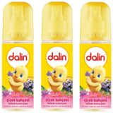 Dalin 3x150 ml Çiçek Bahçesi Sprey Bebek Kolonyası