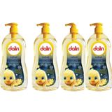 Dalin 4x700 ml Vanilya Kokulu Bebek Saç ve Vücut Şampuanı