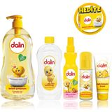 Dalin 5'li Bebek Bakım Seti + 100 gr Bebek Sabunu %98 Doğal İçerik ile Hassas Ciltler İçin