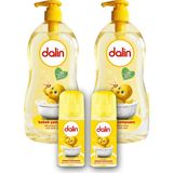 Dalin 700 ml x 2 Klasik Bebek Şampuanı ve 100 ml x 2 Bıcı Bıcı Kolonya Dermatolojik Testli