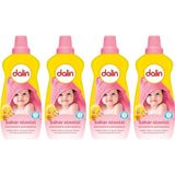 Dalin Bahar Ninnisi Yumuşatıcı 4 Adet 1200 ml Bebekler İçin Güçlü Yumuşaklık ve Ferah Koku