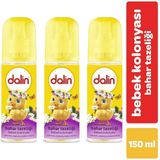 Dalin Bahar Tazeliği 3x150 ml Sprey Bebek Kolonyası