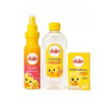 Dalin Bebek Bakım Seti - Kolay Tarama Saç Spreyi 200 Ml + Nemlendirici Bebek Yağı 300 Ml + Bitkisel Bebek Sabunu