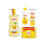 Dalin Bebek Bakım Seti, Şampuan 900ml + Bebek Yağı 300ml + Pişik Kremi 100ml + Islak Havlu 56'lı x3