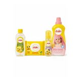 Dalin Bebek Bakım Ve Çamaşır Seti - 1200 Ml Konsantre Yumuşatıcı + 300 Ml Bebek Yağı + 150 Ml Kolonya + 56'Lı Islak Mendil