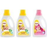 Dalin Bebek Çamaşır Deterjanı ve Yumuşatıcısı Düş Bahçesi 1500 ml 2'li Set Hassas Ciltler İçin